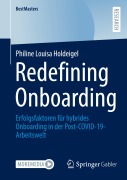Cover-Bild zum Titel 'Redefining Onboarding' von 'Philine Louisa Holdeigel'