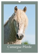 Cover-Bild zum Titel 'Camargue Pferde - weiße Mähnen (Wandkalender 2026 DIN A3 hoch), CALVENDO Monatskalender' von 'Meike Bölts'