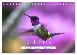Cover-Bild zum Titel 'Kolibris; Anmut, Schönheit, Farben (Tischkalender 2026 DIN A5 quer), CALVENDO Monatskalender' von 'Eberhard Mußler'