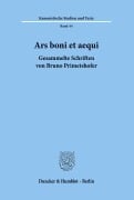 Cover-Bild zum Titel 'Ars boni et aequi.' von 'Bruno Primetshofer'