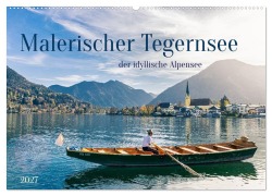 Cover-Bild zum Titel 'Malerischer Tegernsee (Wandkalender 2027 DIN A2 quer), CALVENDO Monatskalender' von 'Tom-Pic-Art'