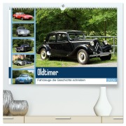 Cover-Bild zum Titel 'Oldtimer - Fahrzeuge die Geschichte schrieben (hochwertiger Premium Wandkalender 2026 DIN A2 quer), Kunstdruck in Hochglanz' von 'Anja Bagunk'
