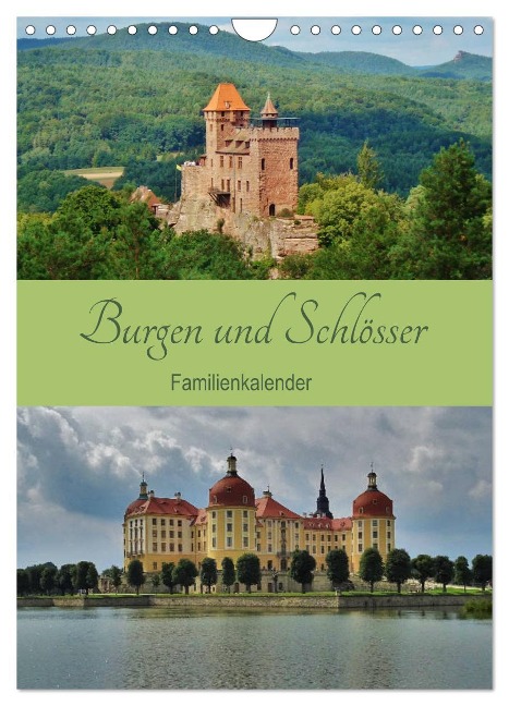 Burgen und Schlösser - Familienkalender (Wandkalender 2024 DIN A4 hoch), CALVENDO Monatskalender - Andrea Janke