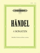 4 Sonaten für Blockflöte (Violine) und Basso continuo HWV 360/362/365/369 - Georg Friedrich Händel