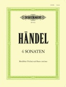 Cover-Bild zum Titel '4 Sonaten für Blockflöte (Violine) und Basso continuo HWV 360/362/365/369' von 'Georg Friedrich Händel'