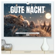 Cover-Bild zum Titel 'GUTE NACHT - Schlafende Tiere, traumhaft schön (hochwertiger Premium Wandkalender 2026 DIN A2 quer), Kunstdruck in Hochglanz' von 'Mb Fotografie'