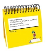 Cover-Bild zum Titel 'Weihnachten. Augen zu und durch. 24 Postkarten für die Weihnachtszeit (Advents-Postkartenaufsteller)' von 'Peter Gaymann'