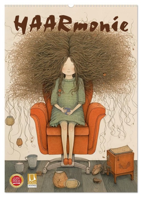 HAARmonie (Wandkalender 2026 DIN A2 hoch), CALVENDO Monatskalender - Erich Krätschmer