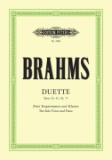 Cover-Bild zum Titel 'Duette op. 20, 61, 66, 75' von 'Johannes Brahms'