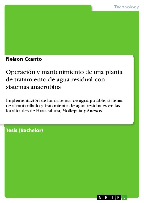 Operación y mantenimiento de una planta de tratamiento de agua residual con sistemas anaerobios - Nelson Ccanto