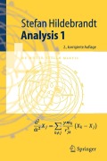Cover-Bild zum Titel 'Analysis 1' von 'Stefan Hildebrandt'