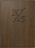 Brunnen 1073669015 Taschenkalender Modell 736 (2025) "Nature"| 1 Seite = 1 Tag| A6| 368 Seiten| Balacron-Einband| braun - 