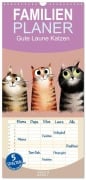 Cover-Bild zum Titel 'Familienplaner 2027 - Gute Laune Katzen mit 5 Spalten (Wandkalender, 21 x 45 cm) CALVENDO' von 'Ally Bee'
