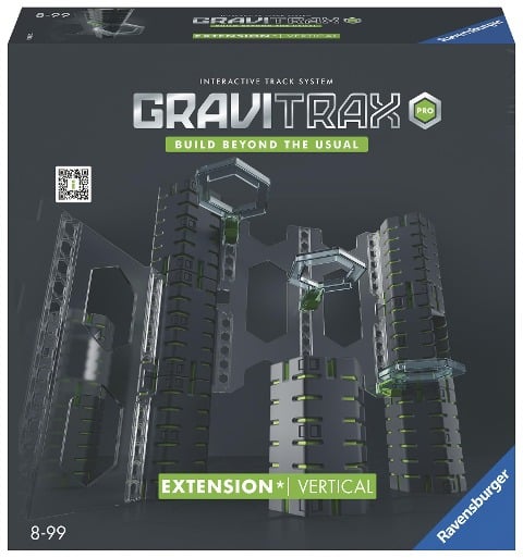 Ravensburger GraviTrax PRO Extension Vertical - Zubehör für das Kugelbahnsystem. Kombinierbar mit allen GraviTrax Produktlinien, Starter-Sets, Extensions & Elements, Konstruktionsspielzeug ab 8 Jahren - 