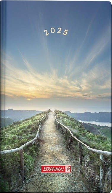 Brunnen 1075615035 Taschenkalender Modell 756 (2025) "Mountain Trail"| 2 Seiten = 1 Woche| A6| 144 Seiten| Grafik-Einband| bunt - 
