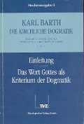 Cover-Bild zum Titel 'Einleitung / Wort Gottes als Kriterium der Dogmatik' von 'Karl Barth'