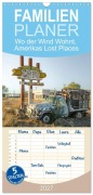 Cover-Bild zum Titel 'Familienplaner 2027 - Wo der Wind Wohnt, Amerikas Lost Places mit 5 Spalten (Wandkalender, 21 x 45 cm) CALVENDO' von 'Christian Heeb'