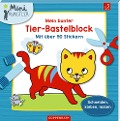 Cover-Bild zum Titel 'Mein bunter Tier-Bastelblock' von ''