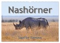 Nashörner - Sanfte Riesen (Wandkalender 2024 DIN A2 quer), CALVENDO Monatskalender - Robert Styppa