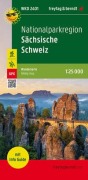 Cover-Bild zum Titel 'Nationalparkregion Sächsische Schweiz, Wanderkarte 1:25.000, mit Infoguide, freytag & berndt, WKD 2401' von ''