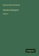 Cover-Bild zum Titel 'Nicolas Champion' von 'Samuel-Henry Berthoud'
