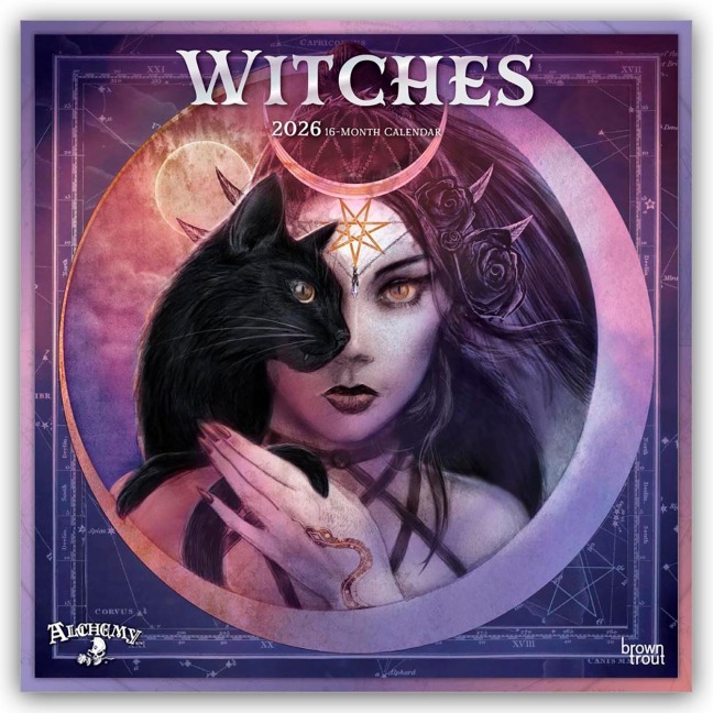 Witches - Hexen 2026 - 16-Monatskalender - Browntrout Publishers