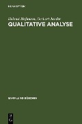 Qualitative Analyse - Helmut Hofmann, Gerhart Jander