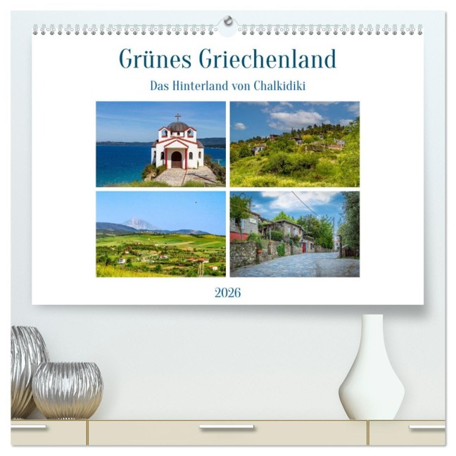 Grünes Griechenland (hochwertiger Premium Wandkalender 2026 DIN A2 quer), Kunstdruck in Hochglanz - Ursula Di Chito