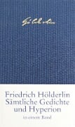 Cover-Bild zum Titel 'Sämtliche Gedichte und >Hyperion<' von 'Friedrich Hölderlin'