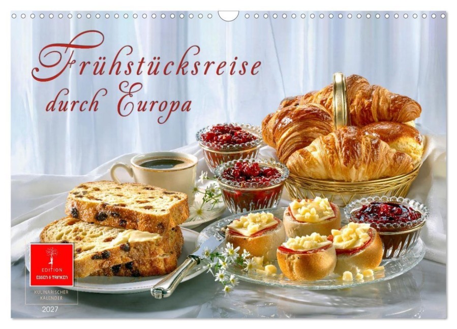 Frühstücksreise durch Europa (Wandkalender 2027 DIN A3 quer), CALVENDO Monatskalender - Meike und Peter Roder