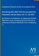 Cover-Bild zum Titel 'Verordnung (EU) 2023/1542 des Europäischen Parlaments und des Rates vom 12. Juli 2023' von 'Europäisches Parlament und Rat der Europäischen Union'