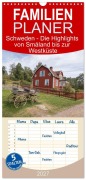 Cover-Bild zum Titel 'Familienplaner 2027 - Schweden - Die Highlights von Småland bis zur Westküste mit 5 Spalten (Wandkalender, 21 x 45 cm) CALVENDO' von 'Martin Winzer'