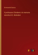 Cover-Bild zum Titel 'Il professore Chindemi e le memorie storiche di E. Bufardeci' von 'Emmanuele Giaraca'