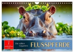 Cover-Bild zum Titel 'Flusspferde - die stillen Giganten (Wandkalender 2026 DIN A4 quer), CALVENDO Monatskalender' von 'Roder Roder'