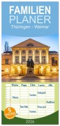 Cover-Bild zum Titel 'Familienplaner 2026 - Thüringen - Weimar mit 5 Spalten (Wandkalender, 21 x 45 cm) CALVENDO' von 'Peter Schickert'