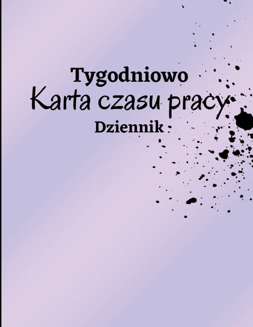 Tygodniowy arkusz czasu pracy Dziennik - Miriam Giovanni