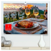 Cover-Bild zum Titel 'Europa für Gourmets - landestypische Gerichte erleben (hochwertiger Premium Wandkalender 2026 DIN A2 quer), Kunstdruck in Hochglanz' von 'Peter Roder'