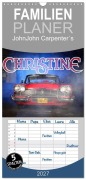 Cover-Bild zum Titel 'Familienplaner 2027 - John Carpenter¿s Christine mit 5 Spalten (Wandkalender, 21 x 45 cm) CALVENDO' von 'Stefan Bau'