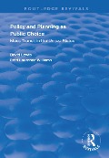 Cover-Bild zum Titel 'Policy and Planning as Public Choice' von 'David Lewis, Fred Laurence Williams'