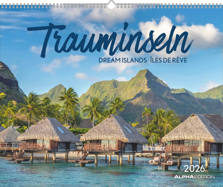 ALPHA EDITION - Trauminseln 2026 - 52 x 42,5 cm - 