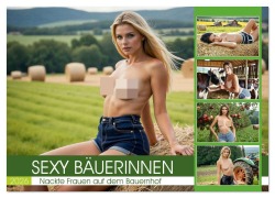 Cover-Bild zum Titel 'Sexy Bäuerinnen - Nackte Frauen auf dem Bauernhof (Wandkalender 2026 DIN A3 quer), CALVENDO Monatskalender' von 'Mb Fotografie'