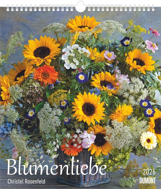 Blumenliebe 2026 - Foto-Kalender - Wand-Kalender - 30x34 - Blumen-Liebe - 