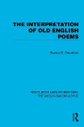 Cover-Bild zum Titel 'The Interpretation of Old English Poems' von 'Stanley B. Greenfield'