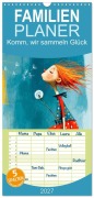 Cover-Bild zum Titel 'Familienplaner 2027 - Komm, wir sammeln Glück mit 5 Spalten (Wandkalender, 21 x 45 cm) CALVENDO' von 'Anne Seltmann'