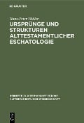 Cover-Bild zum Titel 'Ursprünge und Strukturen alttestamentlicher Eschatologie' von 'Hans-Peter Müller'