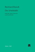 Cover-Bild zum Titel 'Die Urteilstafel' von 'Reinhard Brandt'