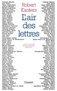 Cover-Bild zum Titel 'L'air des lettres' von 'Robert Kanters'