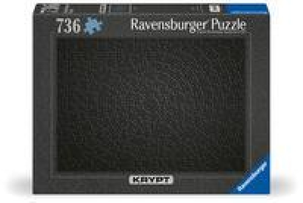 Ravensburger Puzzle 12000054 - Krypt Puzzle Black - Puzzle mit 736 schwarzen Teilen, tolle Herausforderung für Puzzlefans und Knobelfreunde ab 14 Jahren - 