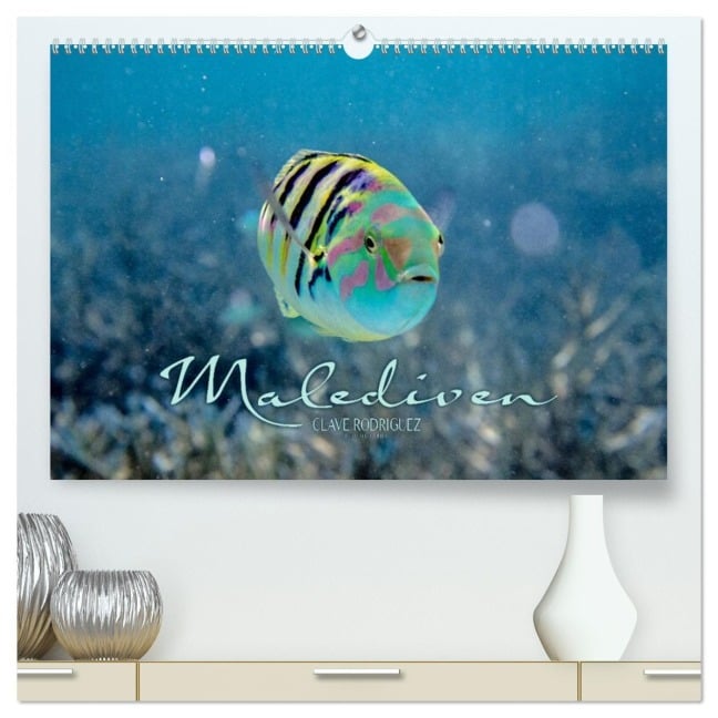 Unterwasserwelt der Malediven II (hochwertiger Premium Wandkalender 2026 DIN A2 quer), Kunstdruck in Hochglanz - Clave Rodriguez Photography