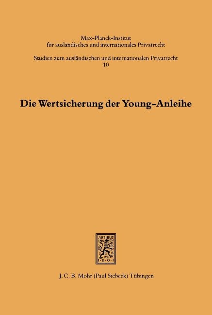 Die Wertsicherung der Young-Anleihe - Hugo Hahn